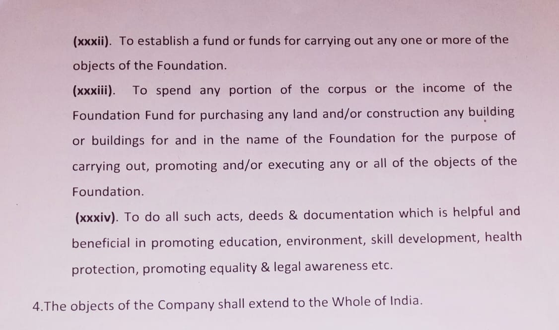 Memorandum Of Association 4 - nutan prayas foundation